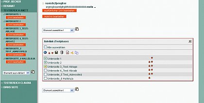 Auswhlen einzelner Links